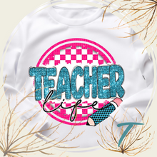 Load image into Gallery viewer, Cute Checkered Pencil topped with Pink Bow