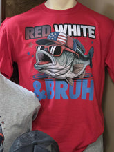 Load image into Gallery viewer, Red White Bruh Bass Fish