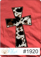 Load image into Gallery viewer, Cow Print Cross (1920)