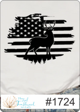 Load image into Gallery viewer, Deer with American Flag 1724