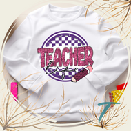 Cute Checkered Pencil topped with Pink Bow