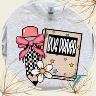 Cute Checkered Pencil & Notebook for Teachers and Staff