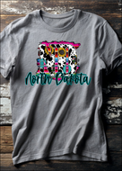 North Dakota Cow Print Aztec