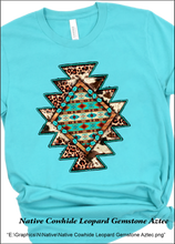Load image into Gallery viewer, Native Cowhide Leopard Aztec
