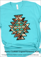 Native Cowhide Leopard Aztec
