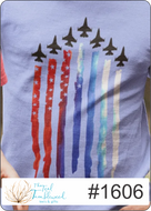 American Flag with Jets 1606