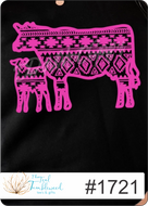 Pink Cow Calf Pair 1721
