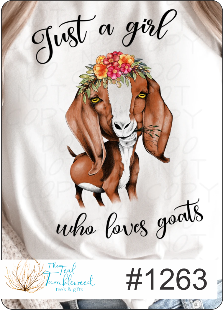Just a Girl Who Loves Goats (1263)